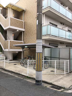 自宅跡の角の電柱 2017.05.02
