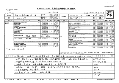 PlessartZERO 定期点検報告書（２回目）2021.10.09